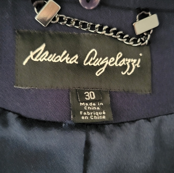 Sandra Angelozzi Real Fur Collar Coat Size S - Picture 5 of 7